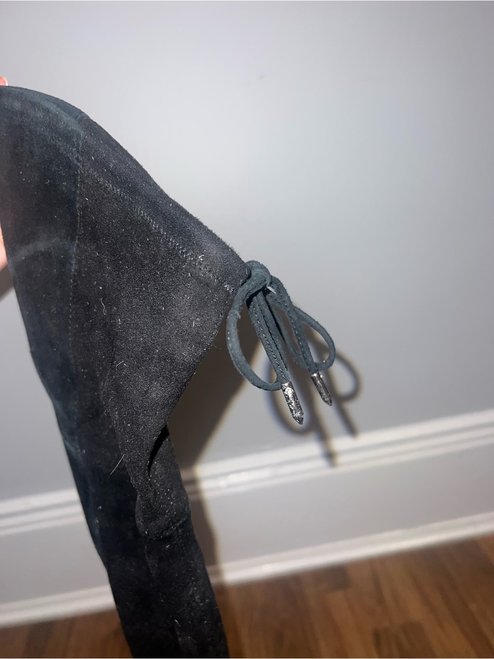 Dolce Vita Black Over-the-Knee Suede Boots - Picture 2 of 4